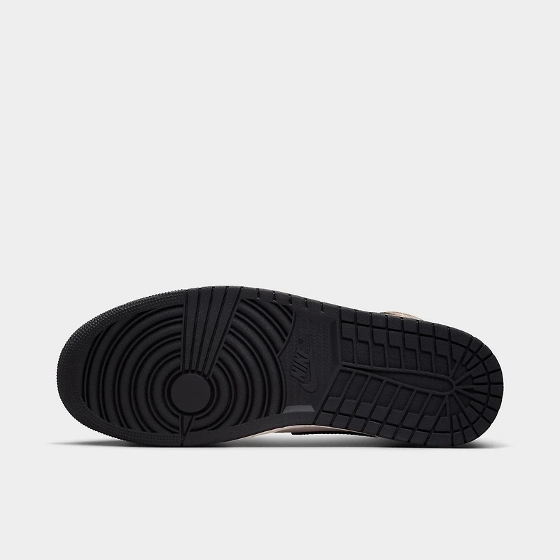 Jordan 1 Mid Black / Phantom - Palomino