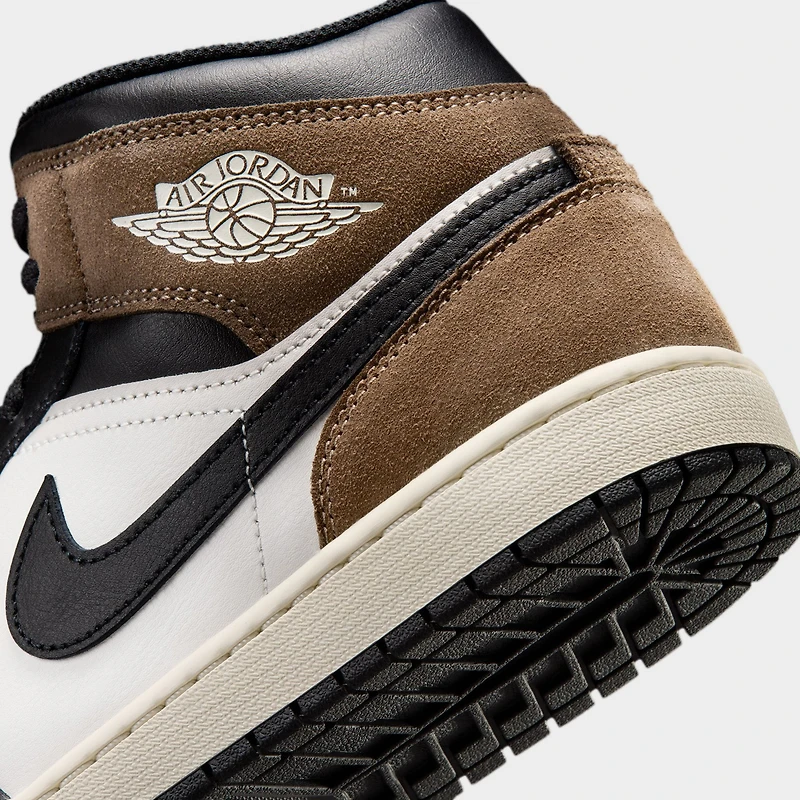 Jordan 1 Mid Black / Phantom - Palomino
