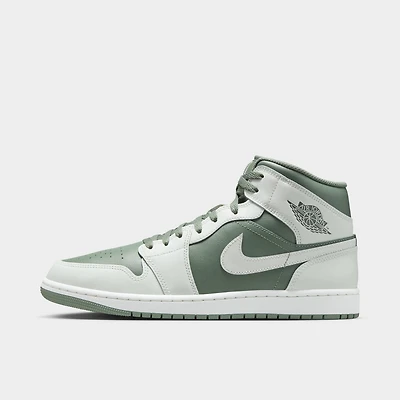Jordan 1 Mid Summit White / Vintage Lichen