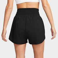 Nike One Women's Dri-FIT Ultra High-Waisted 3" Brief-Lined Shorts / Black