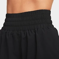 Nike One Women's Dri-FIT Ultra High-Waisted 3" Brief-Lined Shorts / Black