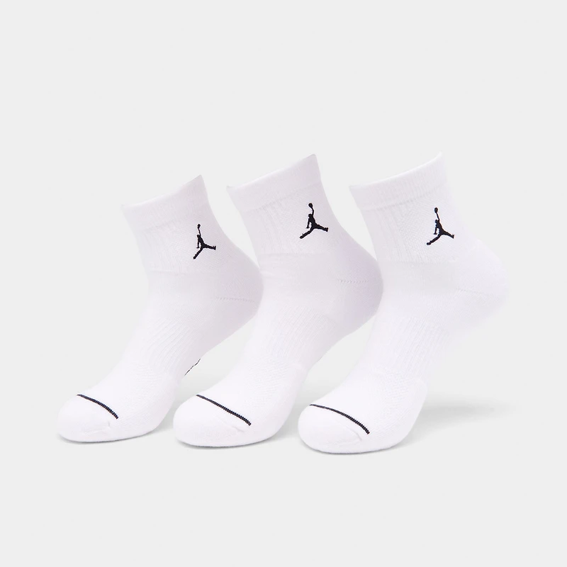 Jordan Everyday Ankle Socks (3 Pack) White / Black