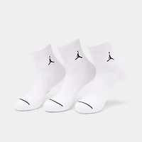 Jordan Everyday Ankle Socks (3 Pack) White / Black