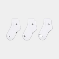Jordan Everyday Ankle Socks (3 Pack) White / Black