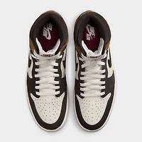 Jordan 1 Retro High OG Brun foncé / Rouge équipe - Beige clair britannique