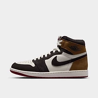 Jordan 1 Retro High OG Brun foncé / Rouge équipe - Beige clair britannique