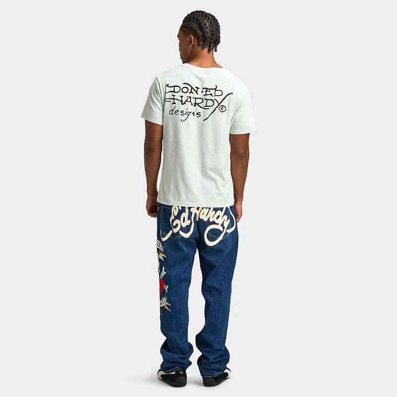 Ed Hardy Heart Hand T-shirt / Arctic Blue