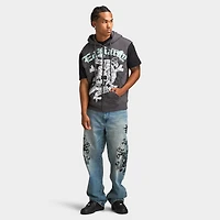 Ed Hardy DG Skull Sleeveles Hoodie / Charcoal