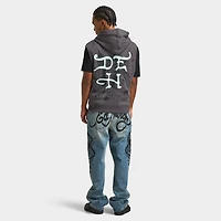 Ed Hardy DG Skull Sleeveles Hoodie / Charcoal
