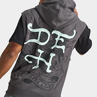 Ed Hardy DG Skull Sleeveles Hoodie / Charcoal