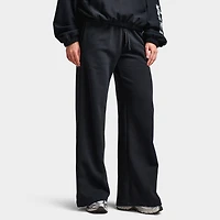 Nike Sportswear Femmes Club Fleece Pantalon Taille Mi-Haute Large Noir / Blanc