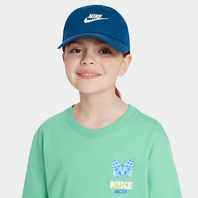 Nike Kids Unstructured Futura Wash Strapback Cap Court Blue / White