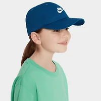 Nike Kids Unstructured Futura Wash Strapback Cap Court Blue / White