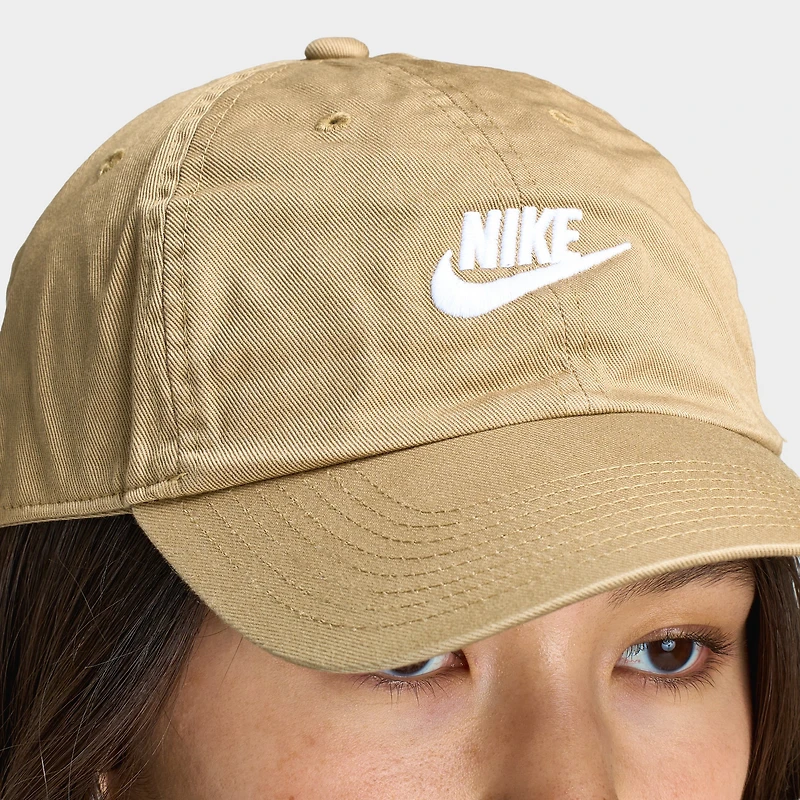 Nike Club Unstructured Futura Wash Cap Beige/ White