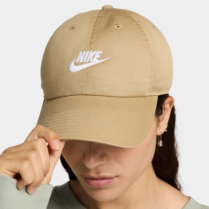 Nike Club Unstructured Futura Wash Cap Beige/ White