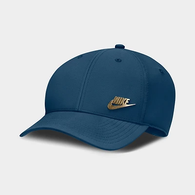 Nike Structured Casquette Metal Logo Bleu Force / Or Métallique