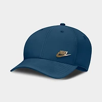 Nike Structured Casquette Metal Logo Bleu Force / Or Métallique