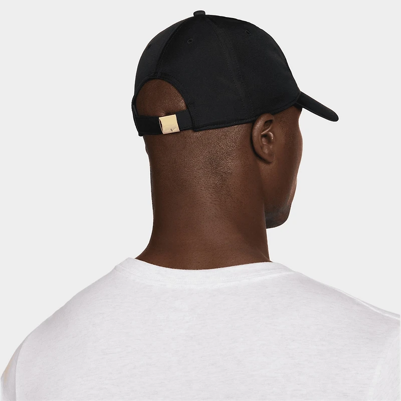 Nike Metal Swoosh Logo Cap Black / Metallic Gold