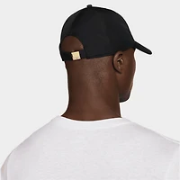 Nike Metal Swoosh Logo Cap Black / Metallic Gold