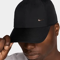 Nike Metal Swoosh Logo Casquette Noir / Or Métallique