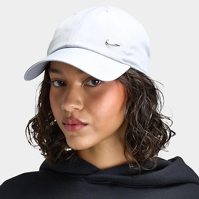 Nike Club Unstructured Metal Swoosh Cap Grey / Black