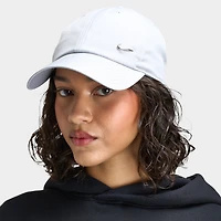 Nike Club Unstructured Metal Swoosh Cap Grey / Black