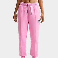Nike Sportswear Women's Mid-Rise Tech Fleece Joggers Pink Rise / Noir