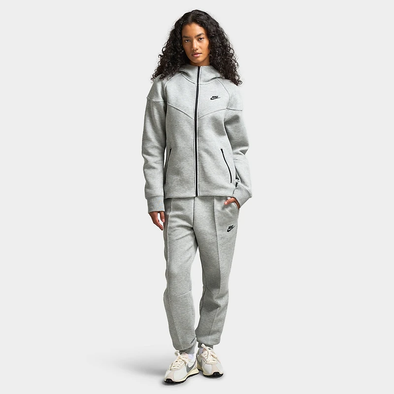 Nike Sportswear Women's Tech Fleece Windrunner Full-Zip Hoodie Dark Grey Heather / Black