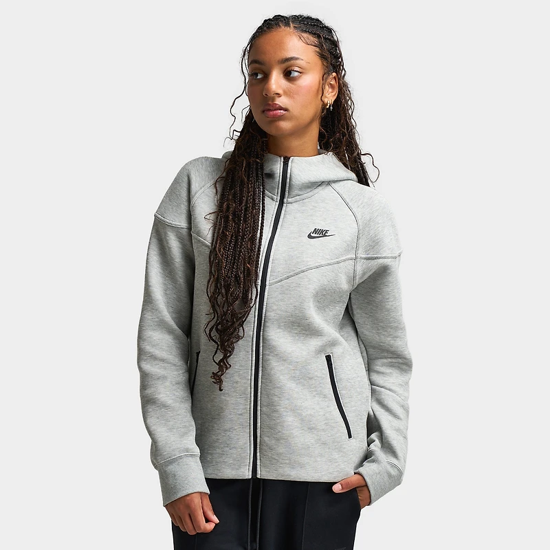 Nike Sportswear Women's Tech Fleece Windrunner Full-Zip Hoodie Dark Grey Heather / Black