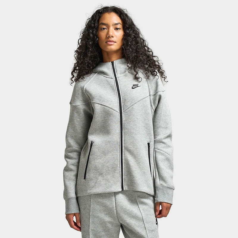 Nike Sportswear Women's Tech Fleece Windrunner Full-Zip Hoodie Dark Grey Heather / Black