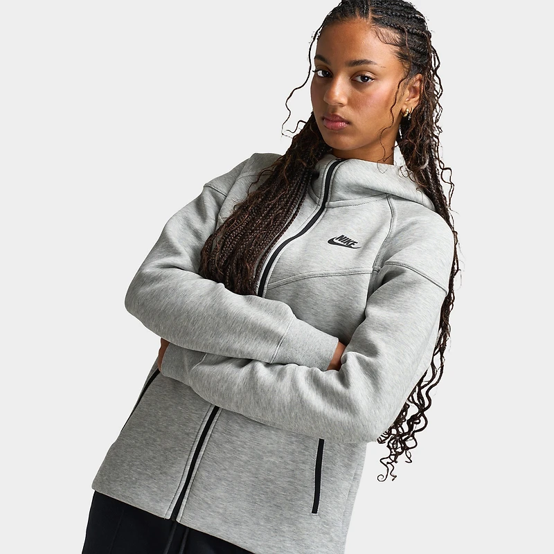 Nike Sportswear Women's Tech Fleece Windrunner Full-Zip Hoodie Dark Grey Heather / Black