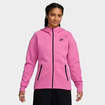 Nike Women's Tech Fleece Full Zip Windrunner Hoodie / Playful Pink