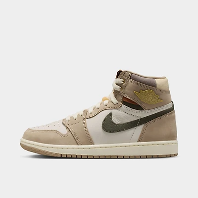 Jordan Femmes 1 High Rétro Kaki / Multicolore - Voile