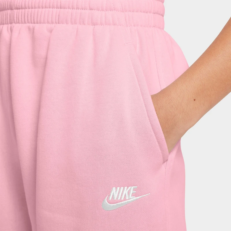 Nike Junior Girls' Club Fleece Loose Pants / Med Soft Pink