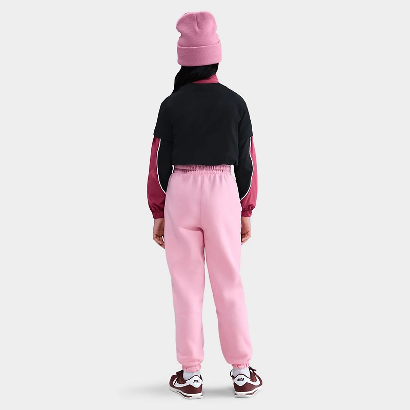 Nike Junior Girls' Club Fleece Loose Pants / Med Soft Pink