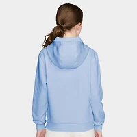 Nike Sportswear Juniors' Club Fleece Hoodie Hydrogen Blue / White