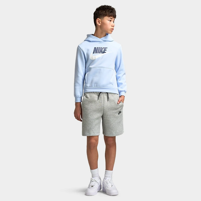 Nike Sportswear Juniors' Club Fleece Hoodie Hydrogen Blue / White