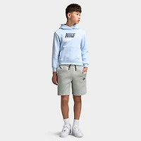 Nike Sportswear Juniors' Club Fleece Hoodie Hydrogen Blue / White