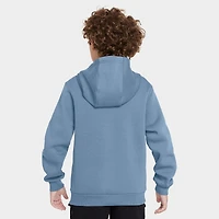 Nike Sportswear Club Junior Chandail à Capuchon Polaire Bleu / Blanc