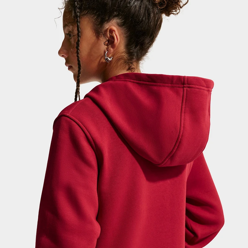 Nike Sportswear Juniors' Club Fleece Pullover Hoodie / Tough Red