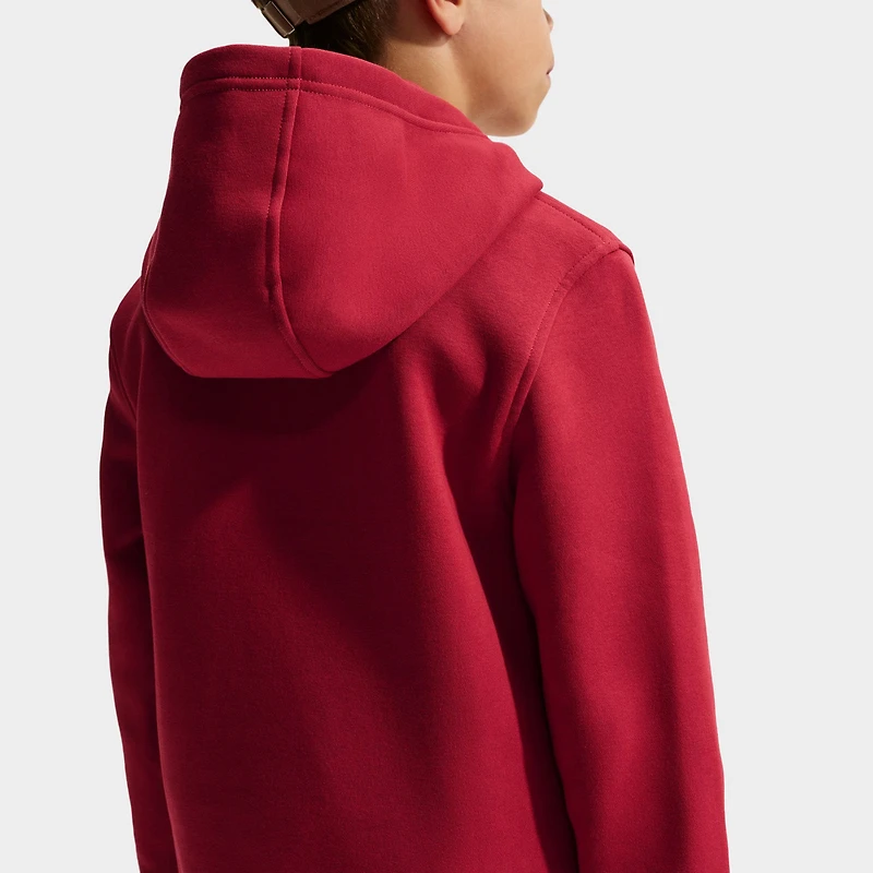 Nike Sportswear Juniors' Club Fleece Pullover Hoodie / Tough Red