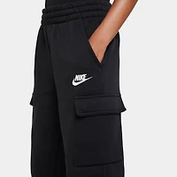 Nike Sportswear Junior Boys' Club Fleece Cargo Joggers Black / White