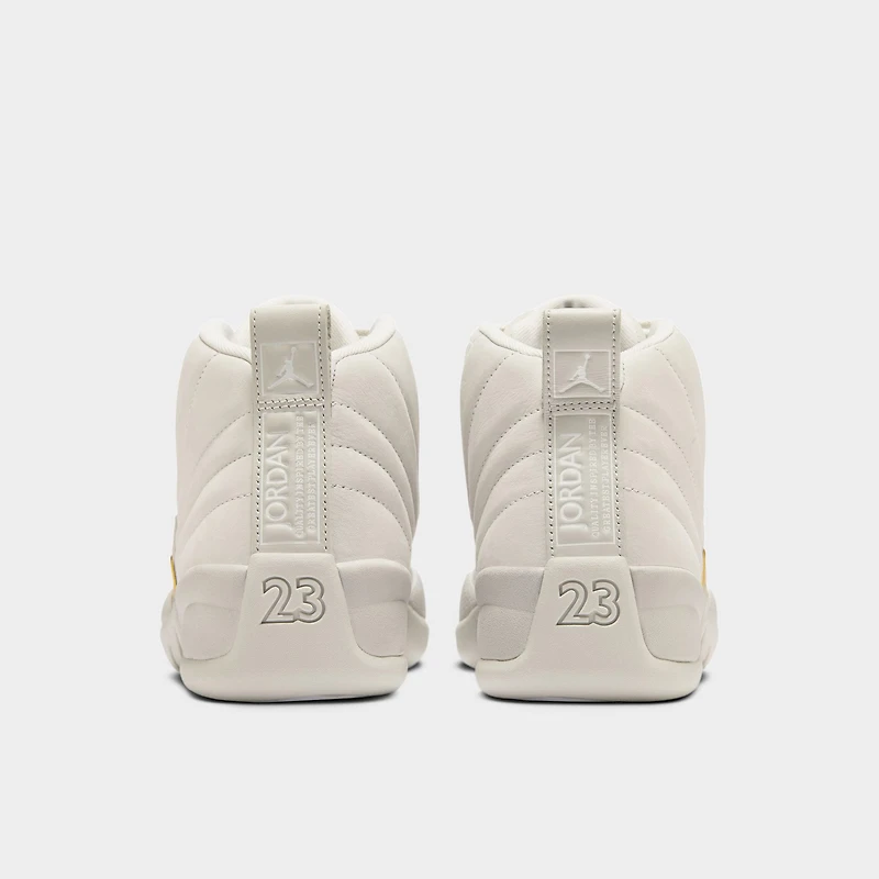 Jordan Women's 12 Retro Phantom / Metallic Gold - White