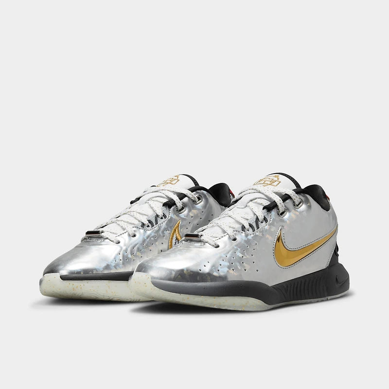 Nike LeBron 21 GS Metallic Silver / Gold - Black