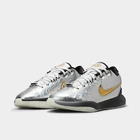 Nike LeBron 21 GS Metallic Silver / Gold - Black