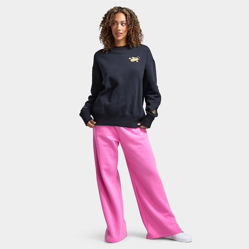 Nike Sportswear Women's Phoenix Fleece Oversized Happy Crew / Black