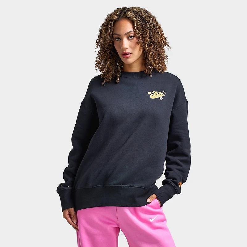 Nike Sportswear Phoenix Fleece Haut Crewneck surdimensionné Femme / Noir