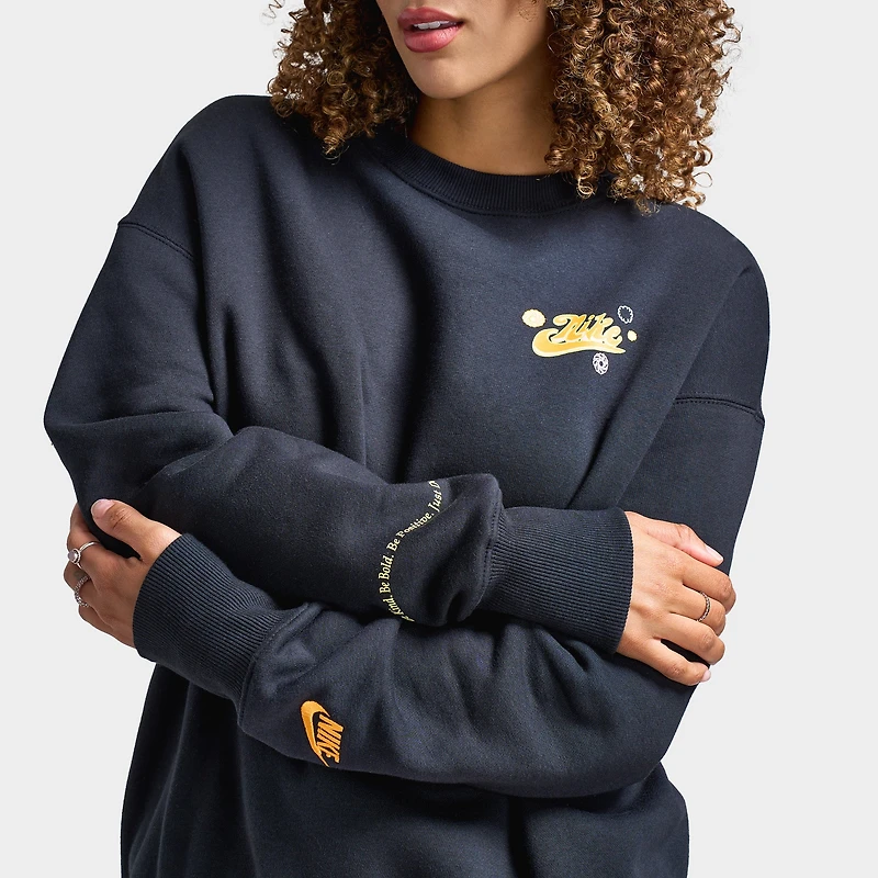Nike Sportswear Phoenix Fleece Haut Crewneck surdimensionné Femme / Noir