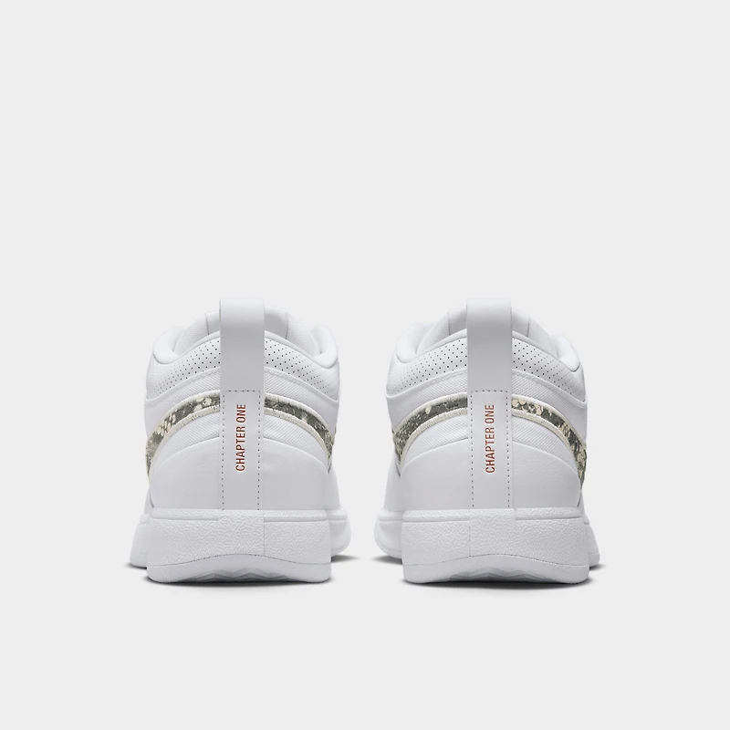 Nike Book 1 White / Light Orewood Brown - Burnt Sunrise Black