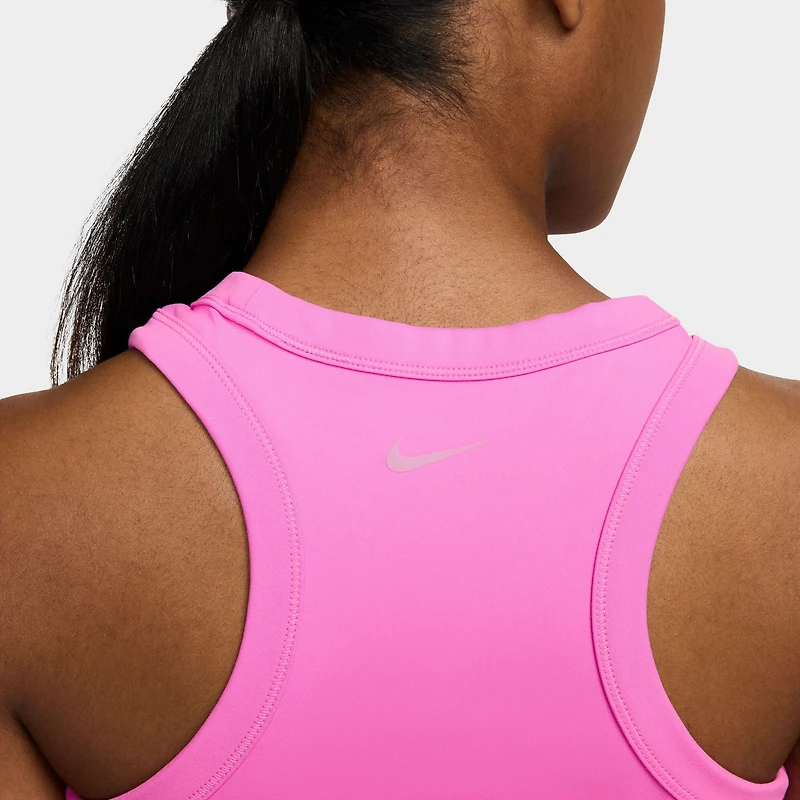 Nike One Fitted Women's Dri-FIT Cropped Tank Top Playful Pink / Black